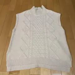 Ungrid ケーブル編み ノースリーブニット