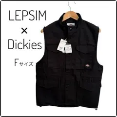 新品✨レプシィム ディッキーズ ワークベスト ブラック ハイネック カジュアル