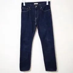 【美品】ユニクロ レギュラーフィットストレートジーンズ インディゴ サイズ30