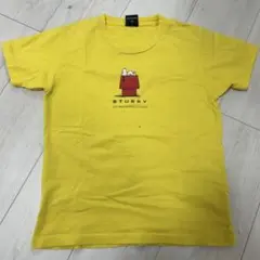 Stussy スヌーピー Tシャツ イエロー 130cm