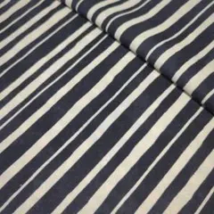 ◇新入荷✿Irregular Stripe<ソフトキャンバス>布 はぎれ[黒]