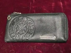 希少/美品】 DEAL DESIGN 型押しレザー ロングウォレット 長財布