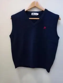 courregesクレージュ ネイビー Vネック ベスト