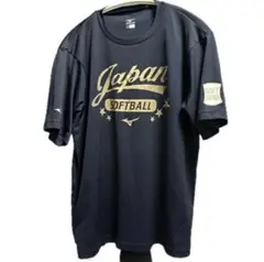 Japan SOFTBALL 半袖Tシャツ Lサイズ　ネイビー