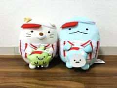 すみっコぐらし　ラウンドワン　おおきなころっとぬいぐるみ　とかげ　ねこ