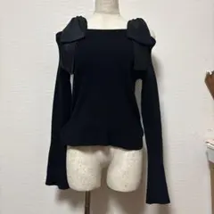 INGNI 肩出しリボン　オフショルニット