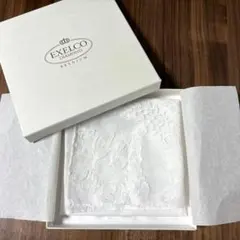 EXELCO エクセルコ　ホワイト レースハンカチ　ボックス付き　ウエディング