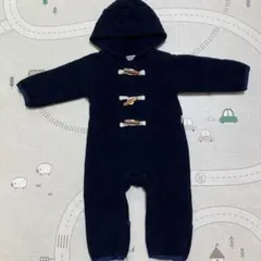 【2回着用】ミキハウス　ホットビスケッツ　ダッフルコート　ジャンプスーツアウター