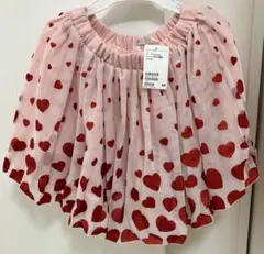 新品未使用　スカート レース　ハート　ピンク　H&M 120〜130cm