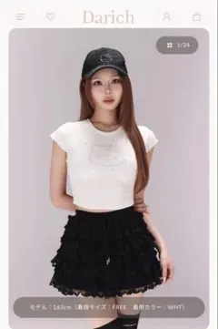 Darich ハローキティコラボ Hello DarichコンパクトTシャツのサムネイル