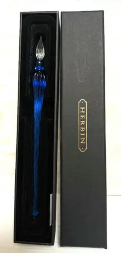 【新品・未使用】HERBIN エルバン　ガラスペン　ブルーのサムネイル