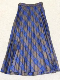 グローバルワーク　お手入れらくらく　チェックプリーツスカート　ショート丈