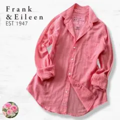 【美品】フランクアンドアイリーン コットンガーゼ スキッパーシャツ BALLY