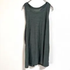 オールドネイビー 杢 タンクトップ バックメッシュ XL 緑 化繊 スポーツのサムネイル