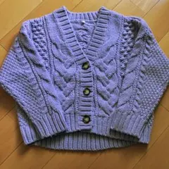 GU GIRLSケーブルコクーンカーディガン(長袖)