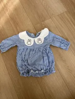 petit main ストライプロンパース 70サイズ