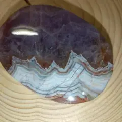 アメジスト瑪瑙共生パームストーン