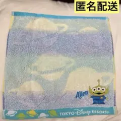 匿名配送★東京ディズニーリゾート エイリアンタオル★リトルグリーンメンミニタオル