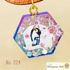 同梱値引100円❤️No.2729 レジン ペンダントトップ 猫 ネコ ねこ