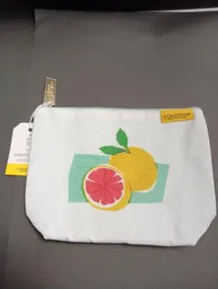 L'OCCITANE レモン グレープフルーツ柄 ポーチ