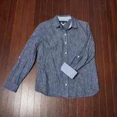 Tommy Hilfiger ネイビー コットンシャツ