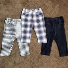 ♡m♡様専用 70cm ベビー服 キッズ服 ズボン ボトムス 3着 セット