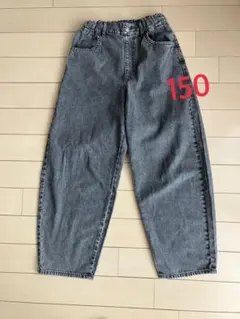 ◾️GU GIRLSライトデニムバレルレッグジーンズ150◾️