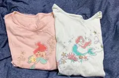 ディズニー　プリンセス　アリエル　半袖Tシャツ　130