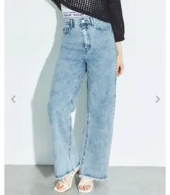 m様専用　INGNI(イング) カットオフデニムワイドパンツ　フリーサイズ