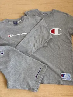 Champion グレー Sサイズ ルームウェアセット ジュニア160