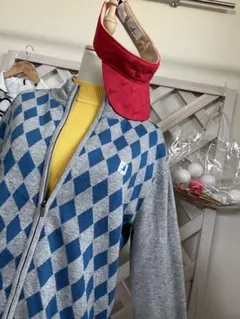 ⭐︎フットジョイ　⭐︎FJ ⭐︎ダイヤモンドパターン ジップアップセーター