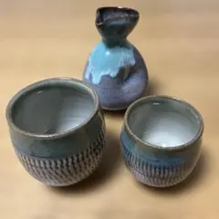 小石原焼　徳利 ぐい呑み 陶器 伝統工芸