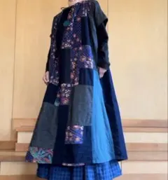 希少 Freada モン族 プリーツガウン ロングカーディガン 刺繍 - メルカリ