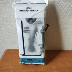 【送料無料】BODY WILD VネックTシャツ Lサイズ ホワイトのサムネイル