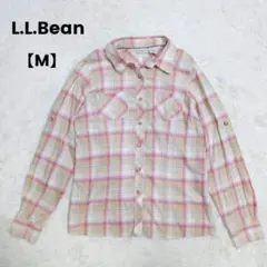 L.L.Bean✨エルエルビーン　春色シャツ　コットンシャツ　ノースフェイス　Mのサムネイル