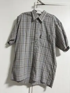 古着 KIKI 半袖チェックシャツ L