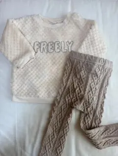 モコモコトレーナー　ボトムス　上下セット