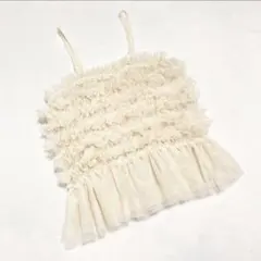 スプレイプレミアム チュール ベスト アイボリー