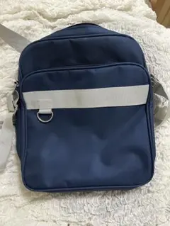 ネイビー ショルダースクールバッグ