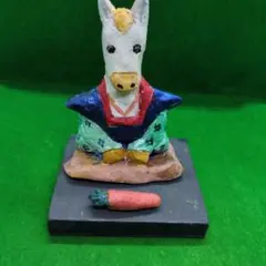 日本の陶器製馬の置物