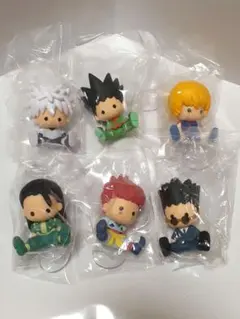 HUNTER×HUNTER ミニマスコット ソフビ 指人形 当時物 台紙はがれ