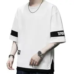 ●夏服 メンズ tシャツ 半袖 プルオーバー カジュアル 大きいサイズ XL