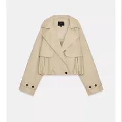 タグ付き新品★ZARAのストライプ柄ミックスニットポロシャツ★マルチカラー色★S