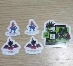 ポケモン 一番くじ H賞 メガルカリオ メガジュペッタ ジガルデ ステッカー