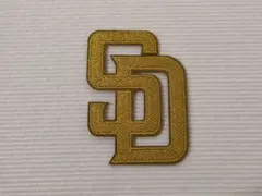 【MLB★WAPPEN】サンディエゴパドレス！ワッペン／タイプＡ金＜1枚＞★