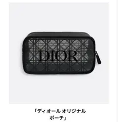 未使用DIOR ノベルティブラック メッシュ ポーチ