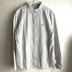 CROCODILE ストライプ シャツ Lサイズ　綿100%