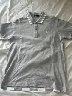 FRED PERRY グレー チェック柄 ポロシャツ M
