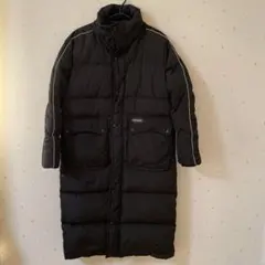 〖訳あり〗VIISHOW ロングダウンコート ブラック S 膝丈暖か