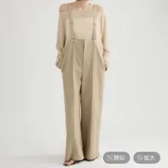 新品❤︎ストレッチクロスコンビネゾン❤︎ブラウン - メルカリ